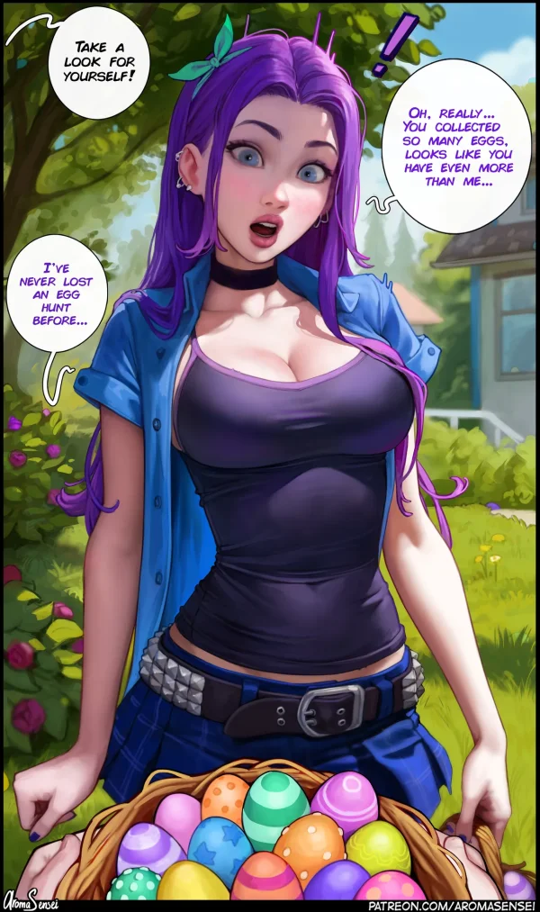 Comic: Stardew Valley's Abigail trades sexual favors with the farmer to win the Egg Festival.