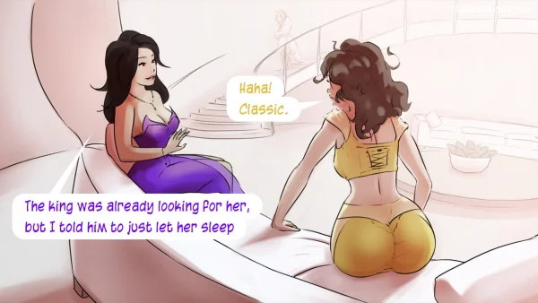 Cover: Path of the Genie part 2 over a sheer pink figure, Satin Minions comic.