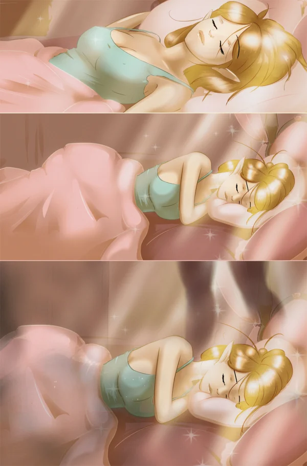 Prison Princess cover: elf princess in a teal dress in a torchlit dungeon cell.
