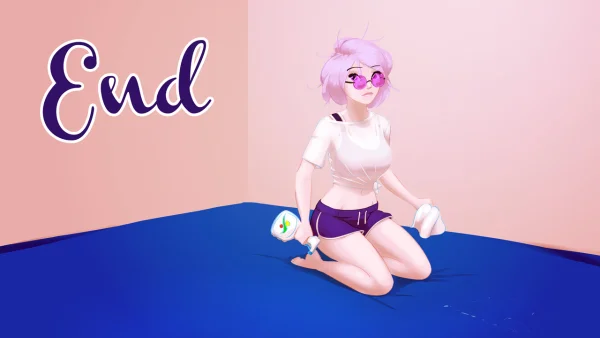 Cover: woman in purple gym shorts carrying a bag, title card for Sparring with Violet.