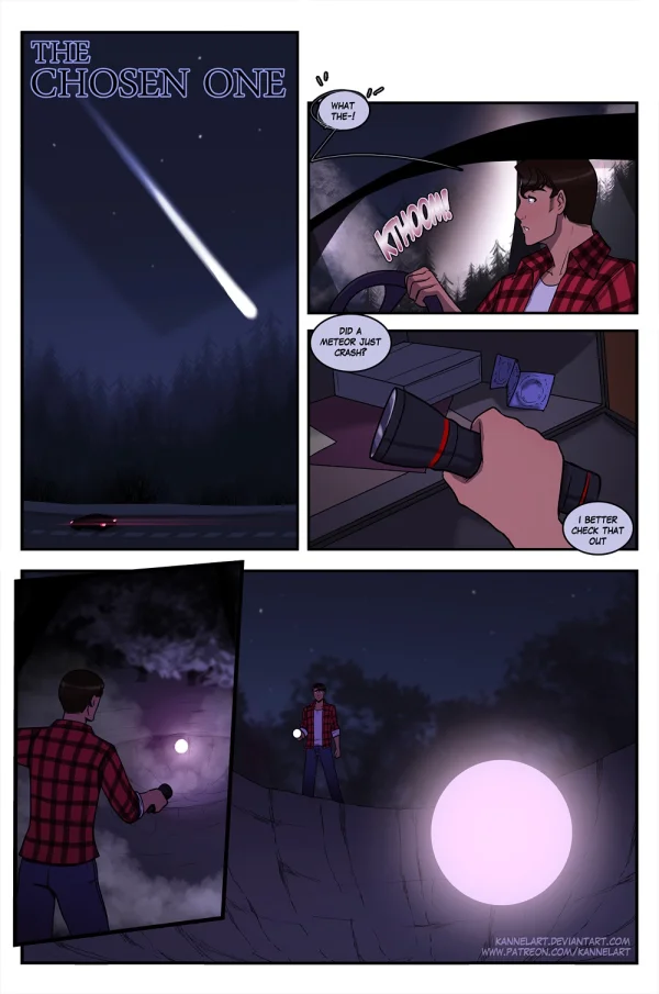 A forest meteor cradle turns a guy into a stacked redhead caretaker with a magical glowing baby.