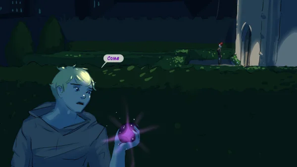 Illustration set: a mind-control orb makes a demon guard masturbate herself unconscious during a heist.