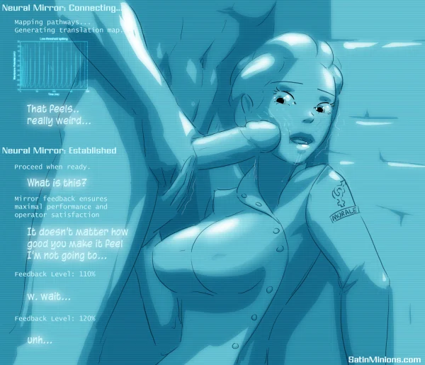 Cover: blonde woman asleep in pink outfit under Wetware Specialist neon title.