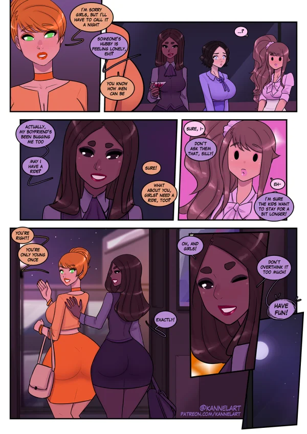 Comic: a job contract turns a guy into a cute office girl with a feminine ass and a new wardrobe.