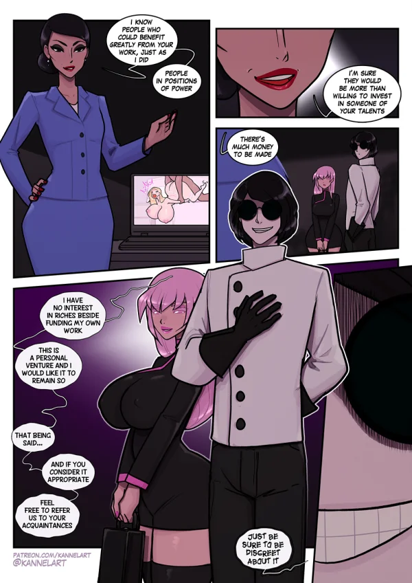 Comic: a cheating guy is remade into a blonde trophy wife and fucked as revenge.